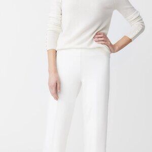 JMcLaughlin Ivory Wide Leg Pants Size 8